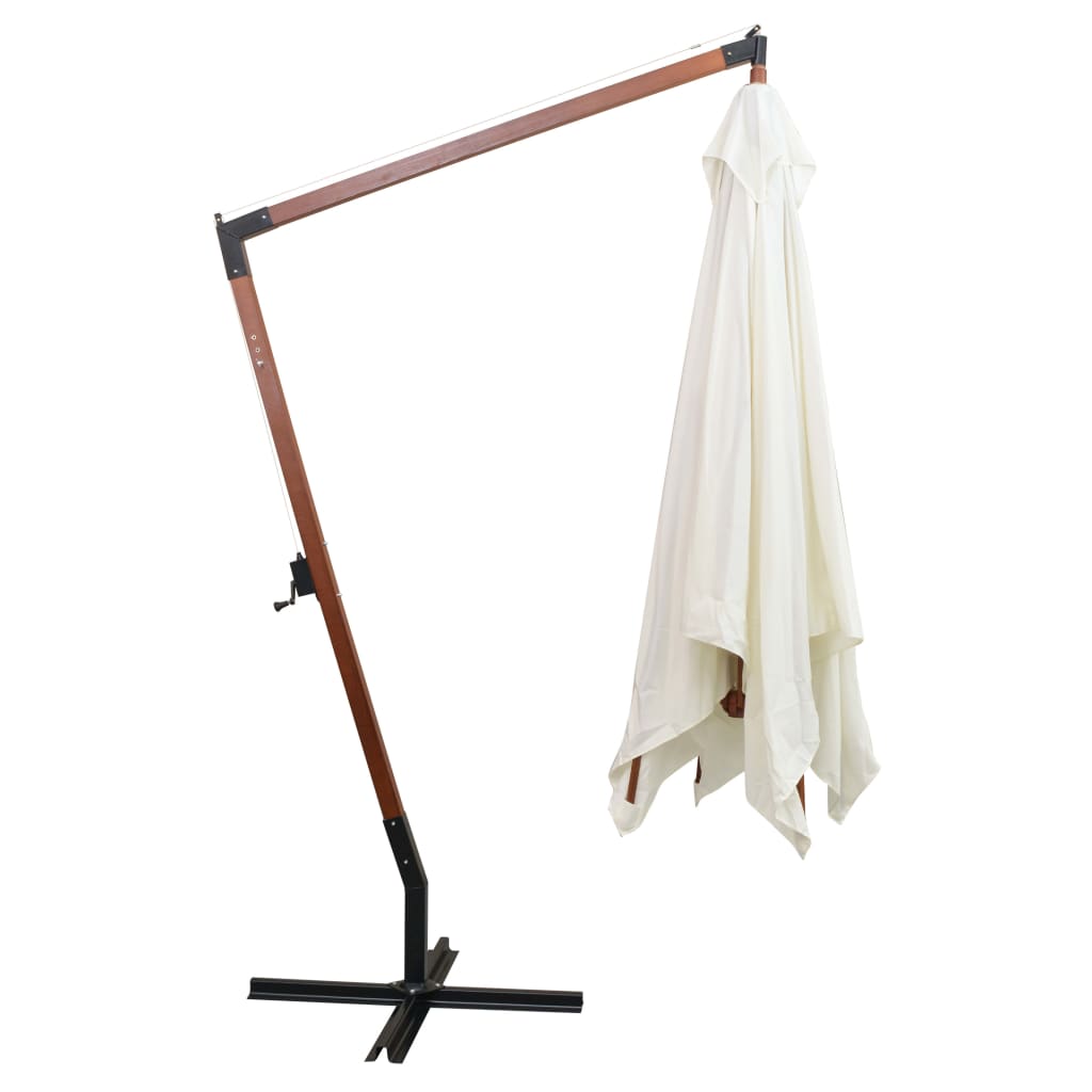 Garden Parasol | White | Polyester fabric | Large