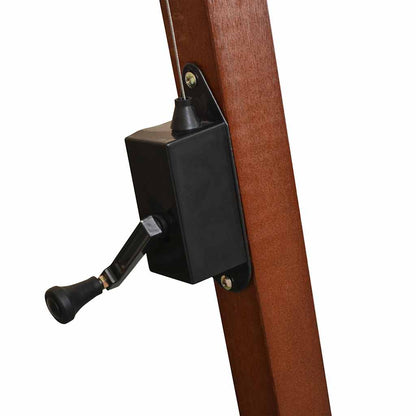 42968 vidaXL Hanging Parasol 300x300 cm Wooden Pole White