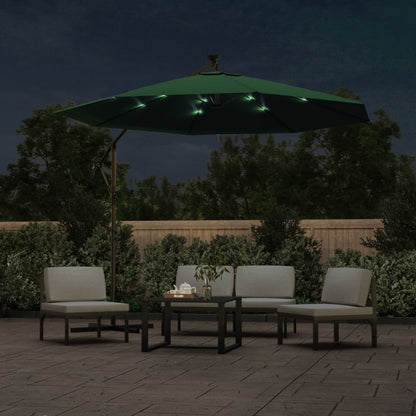 Hanging Parasol | Green | Polyester fabric, Metal | 300 cm diameter