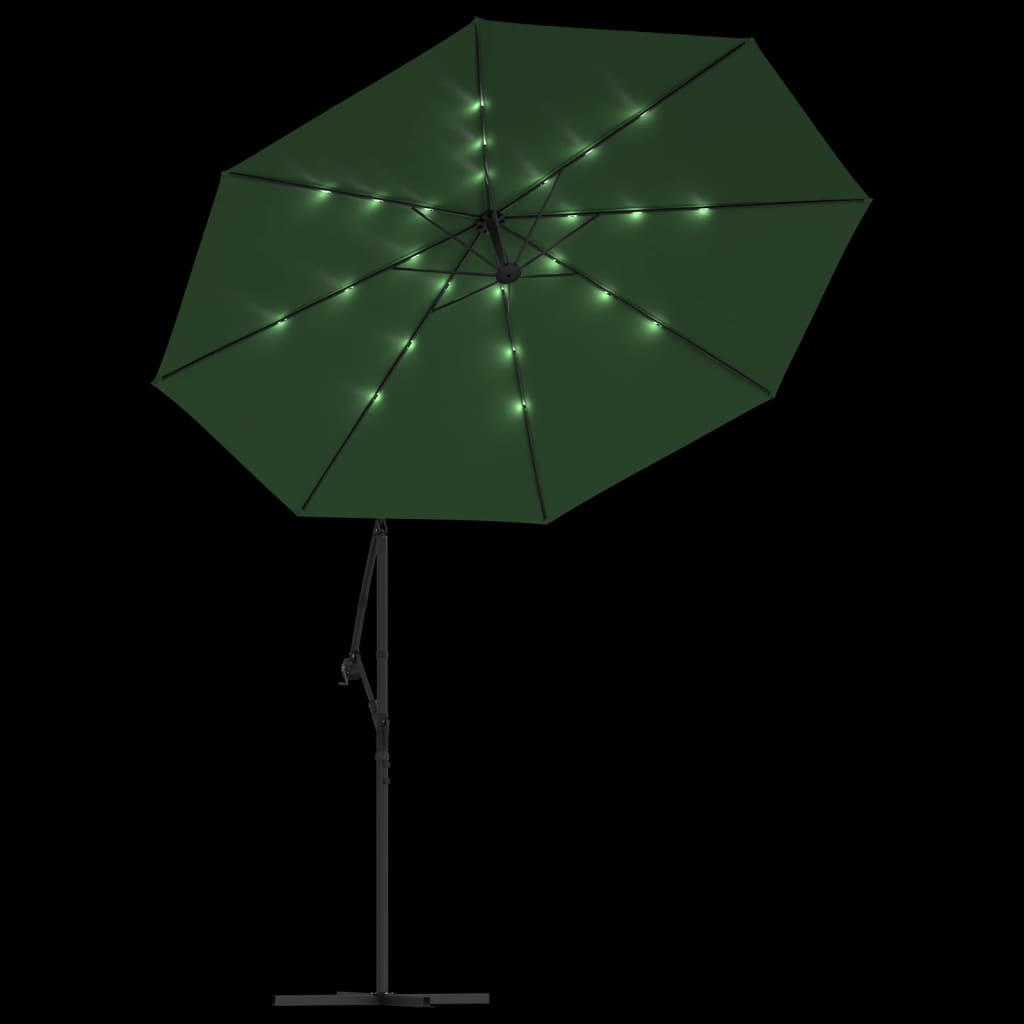Hanging Parasol | Green | Polyester fabric, Metal | 300 cm diameter