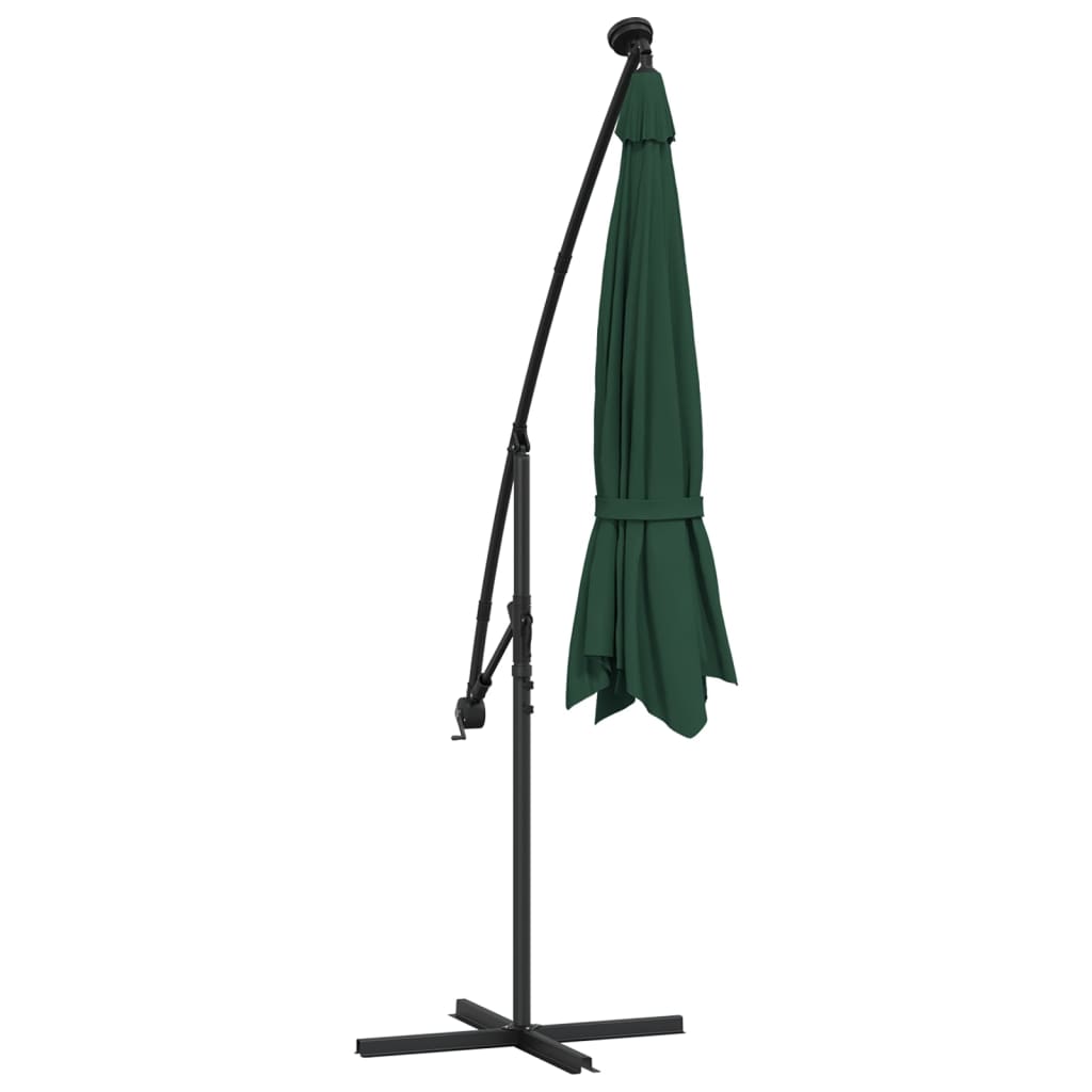 Hanging Parasol | Green | Polyester fabric, Metal | 300 cm diameter