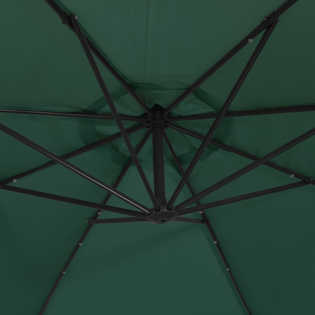 Hanging Parasol | Green | Polyester fabric, Metal | 300 cm diameter