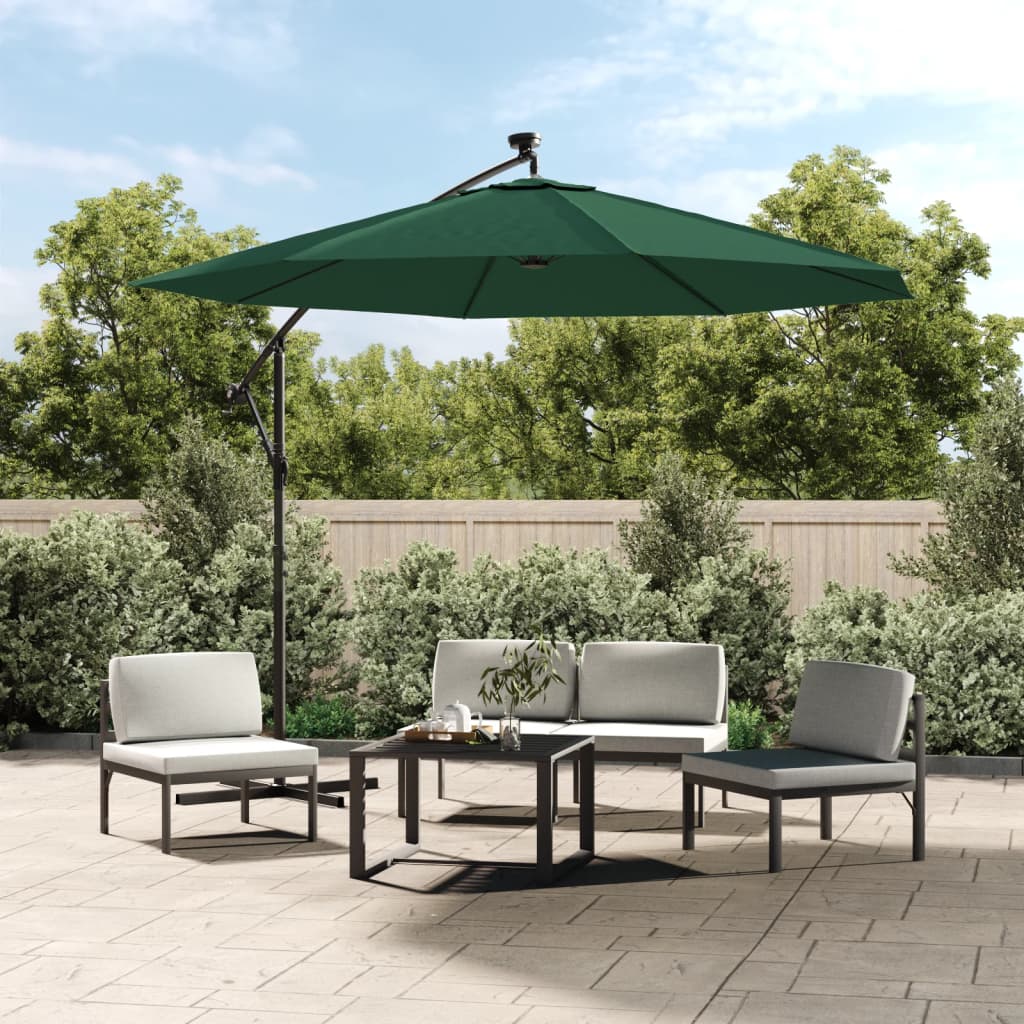 Hanging Parasol | Green | Polyester fabric, Metal | 300 cm diameter