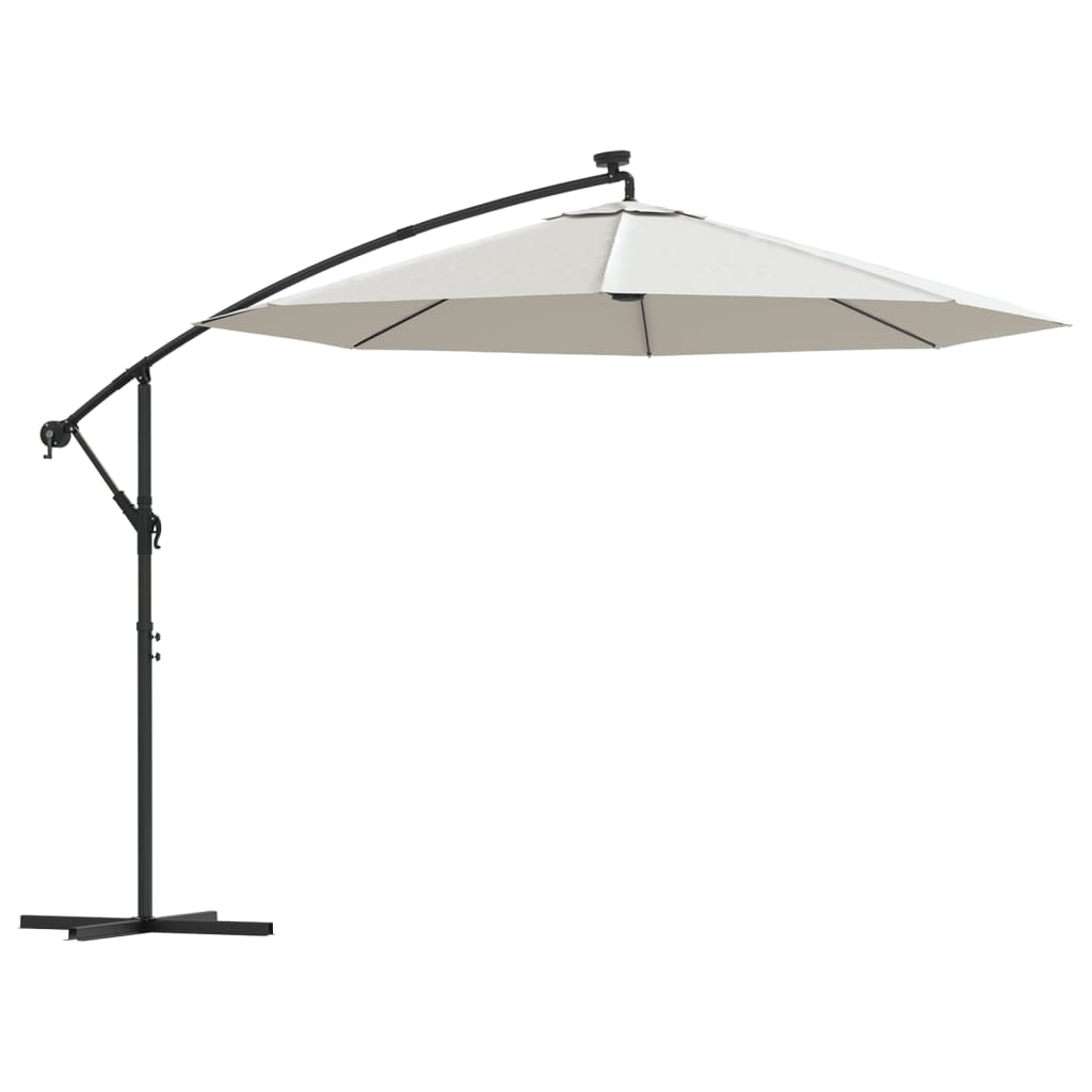 Hanging Parasol | Sand | Polyester | Large | Collapsible
