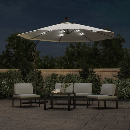 Hanging Parasol | Sand | Polyester | Large | Collapsible