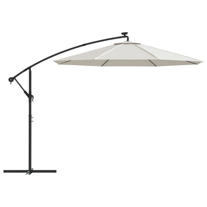 Hanging Parasol | Sand | Polyester | Large | Collapsible