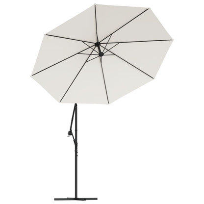 Hanging Parasol | Sand | Polyester | Large | Collapsible