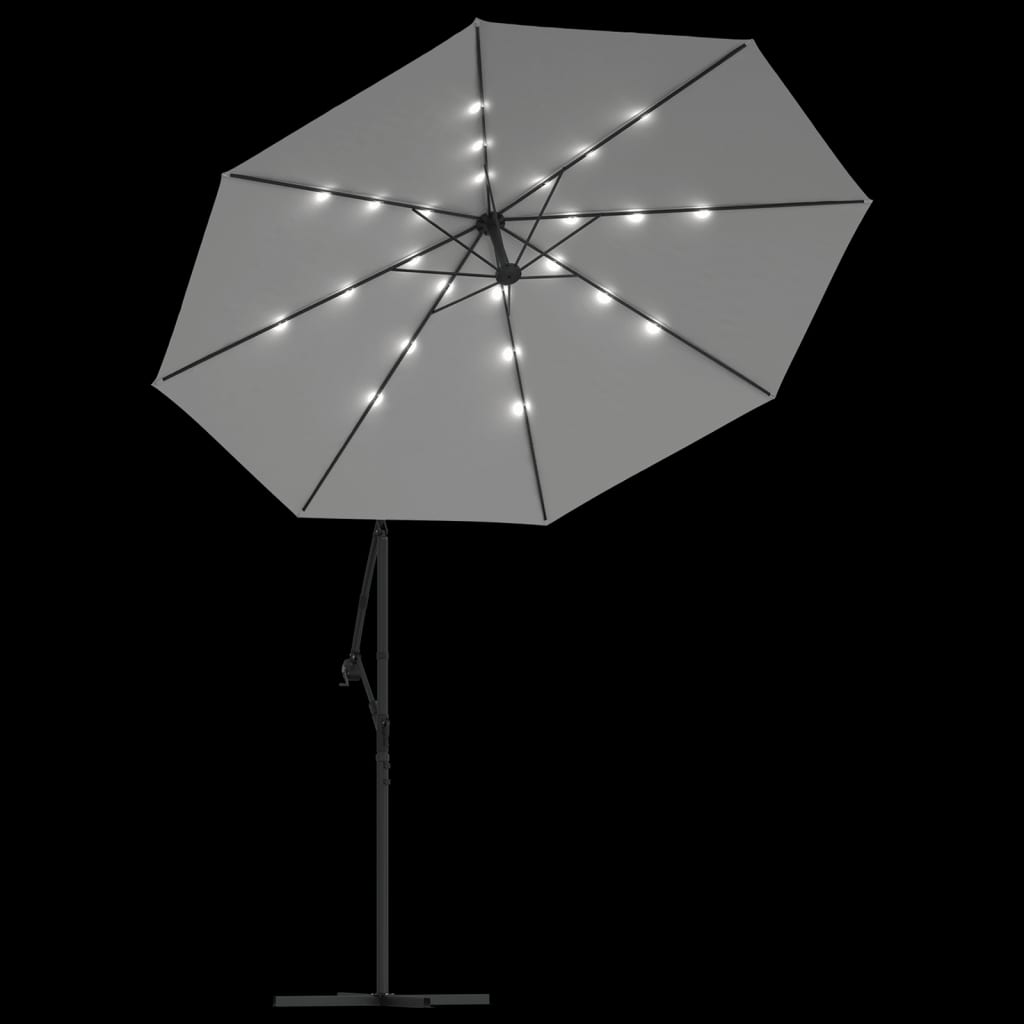 Hanging Parasol | Sand | Polyester | Large | Collapsible
