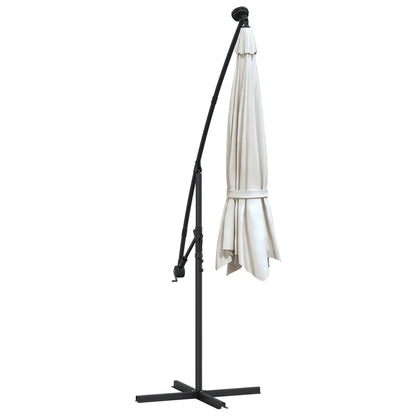 Hanging Parasol | Sand | Polyester | Large | Collapsible