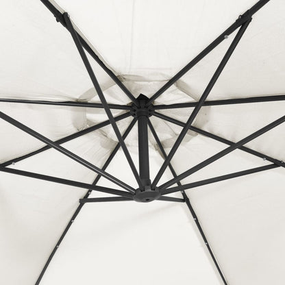 Hanging Parasol | Sand | Polyester | Large | Collapsible
