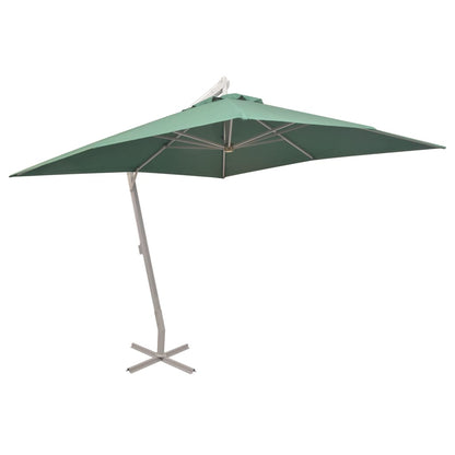 Hanging Parasol | Green | Polyester Fabric | Large | Height-Adjustable