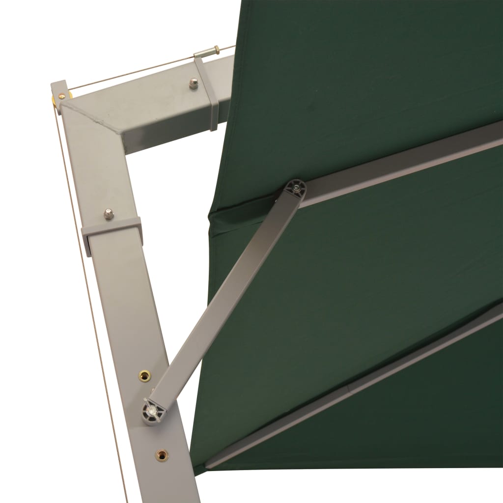 Hanging Parasol | Green | Polyester Fabric | Large | Height-Adjustable