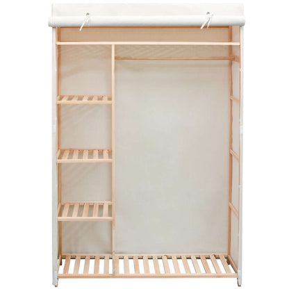 42976 vidaXL Wardrobe Fabric and Pinewood 110x40x170 cm