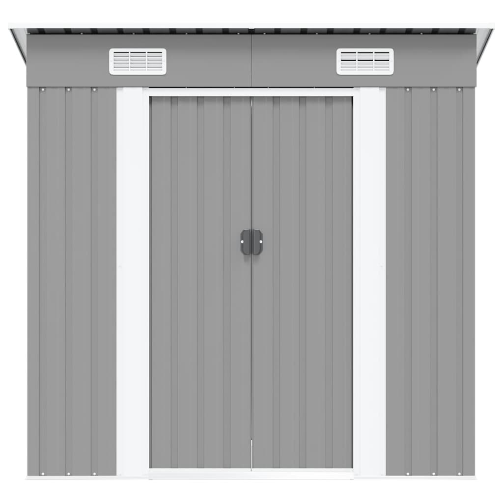 Garden Shed Grey Metal