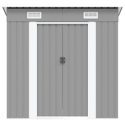 Garden Shed Grey Metal