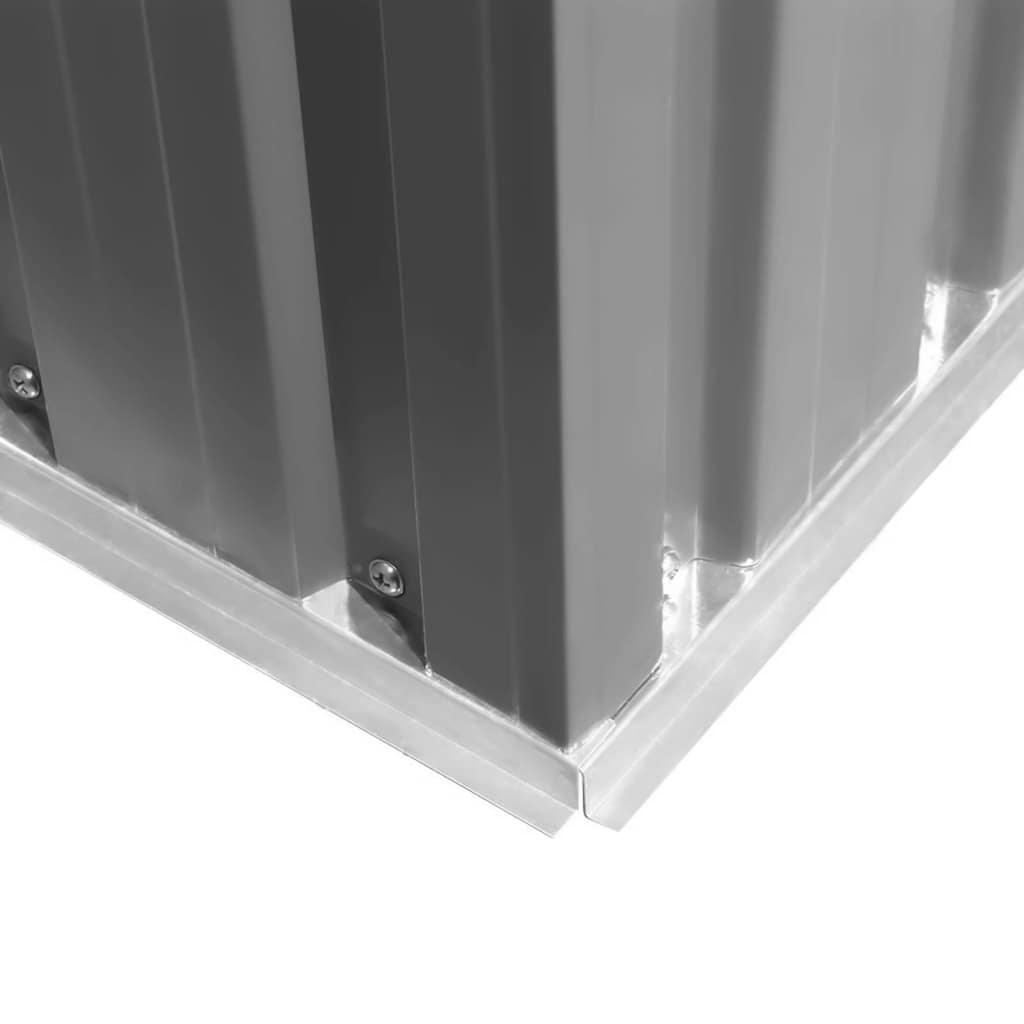 Garden Shed Grey Metal