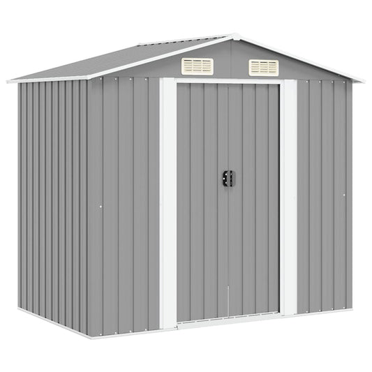 Garden Shed | Grey | Galvanised Steel | Large | Garden Shed | Rectangular