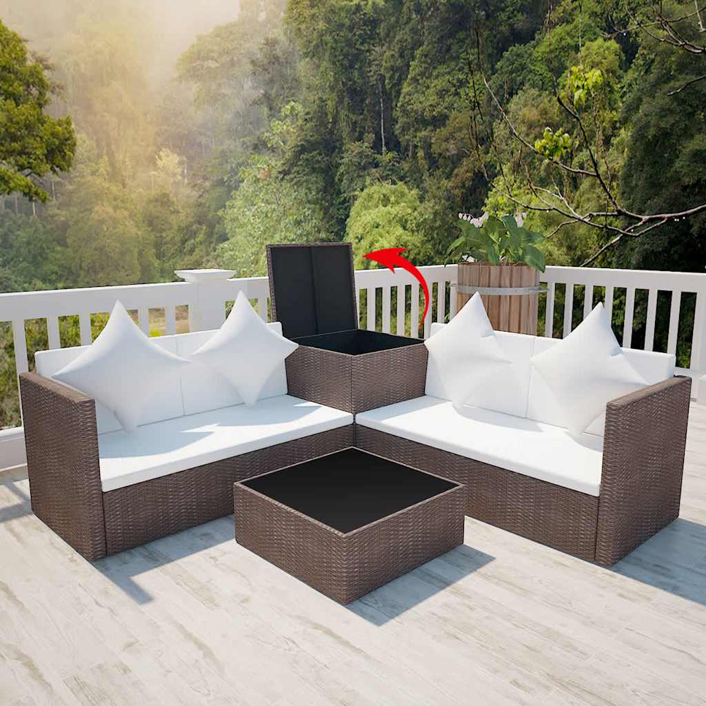Patio Furniture | Brown | PE rattan | Medium | Removable Covers