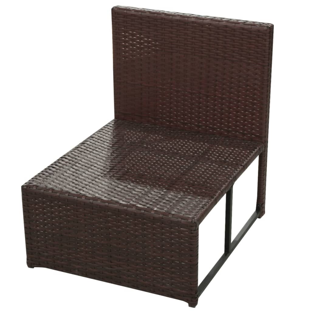 Patio Furniture | Brown | PE Rattan, Powder-Coated Steel, Polyester