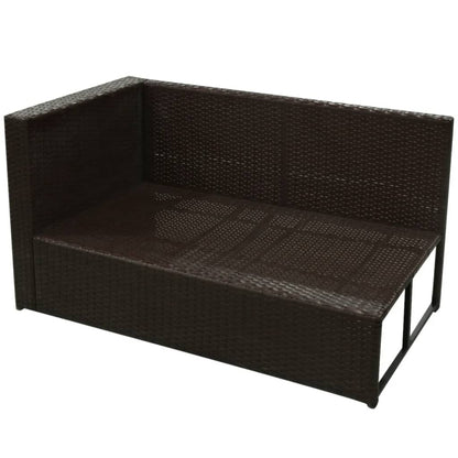 Patio Furniture | Brown | PE Rattan, Powder-Coated Steel, Polyester