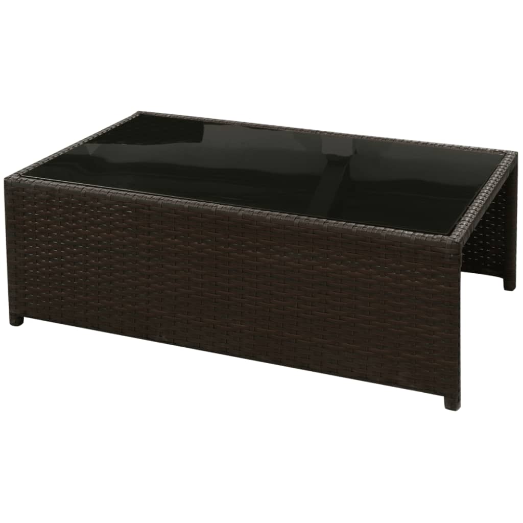 Patio Furniture | Brown | PE Rattan, Powder-Coated Steel, Polyester
