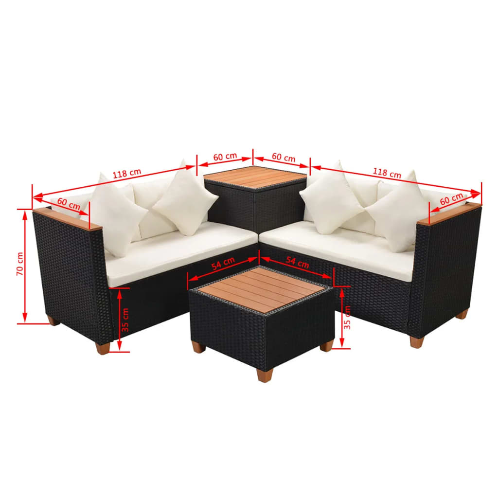 Patio Furniture | Black and Cream