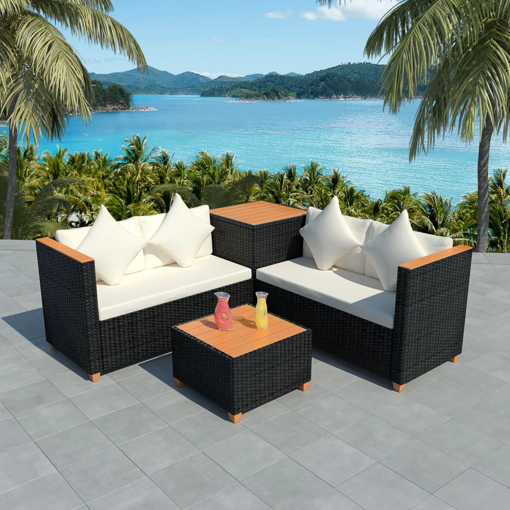 Patio Furniture | Black and Cream