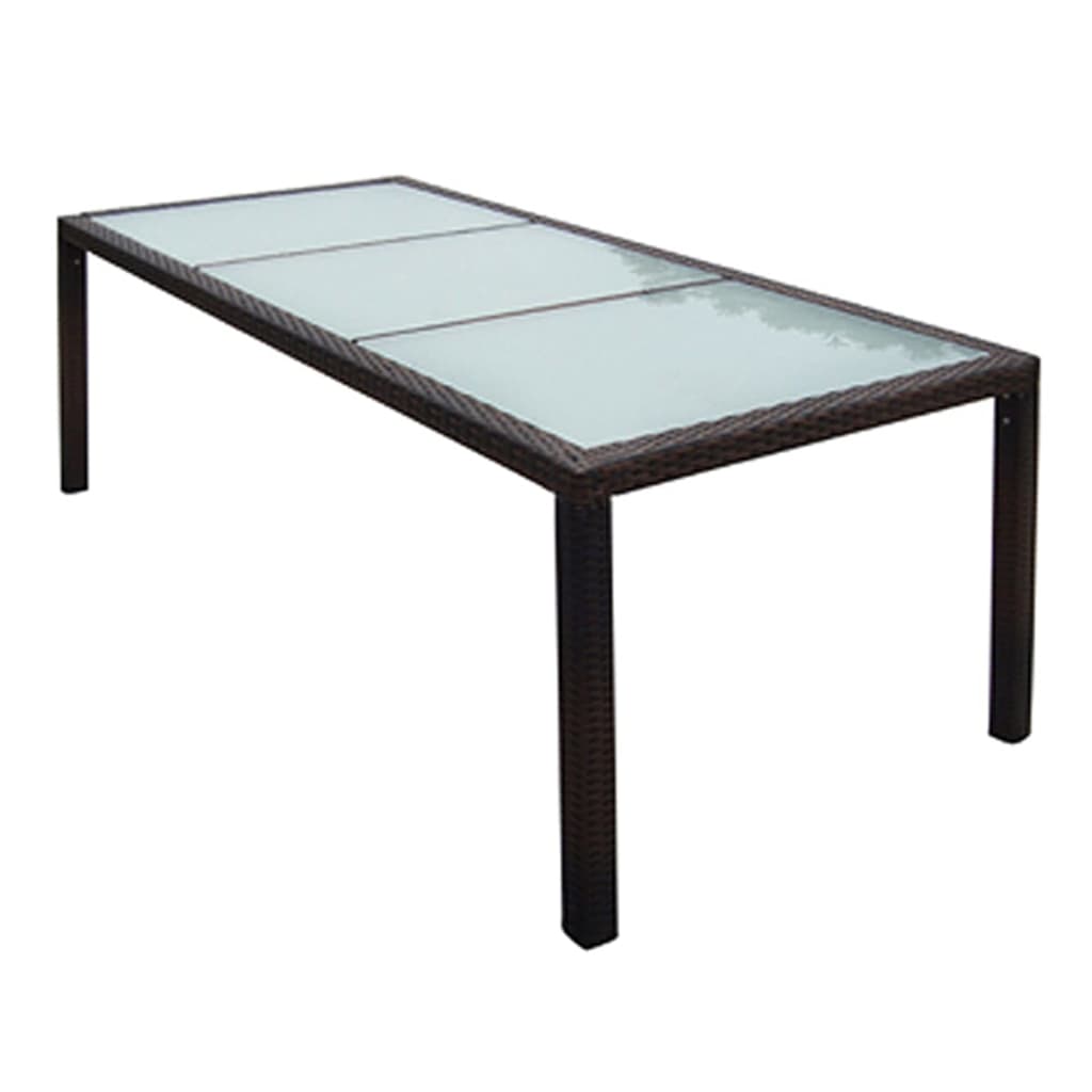 Patio Furniture | Brown | Steel Frame, Aluminium Feet, PE Rattan | Large