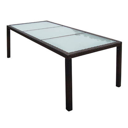 Patio Furniture | Brown | Steel Frame, Aluminium Feet, PE Rattan | Large