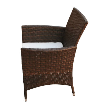 Patio Furniture | Brown | Steel Frame, Aluminium Feet, PE Rattan | Large