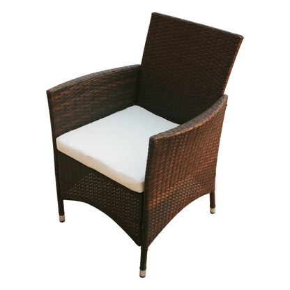 Patio Furniture | Brown | Steel Frame, Aluminium Feet, PE Rattan | Large