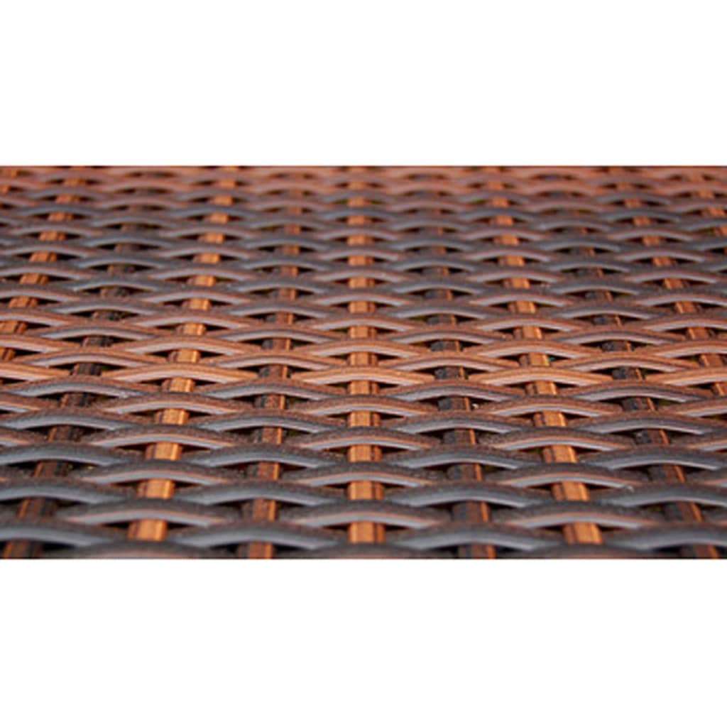 Patio Furniture | Brown | Steel frame, Poly Rattan, Aluminium feet, Glass