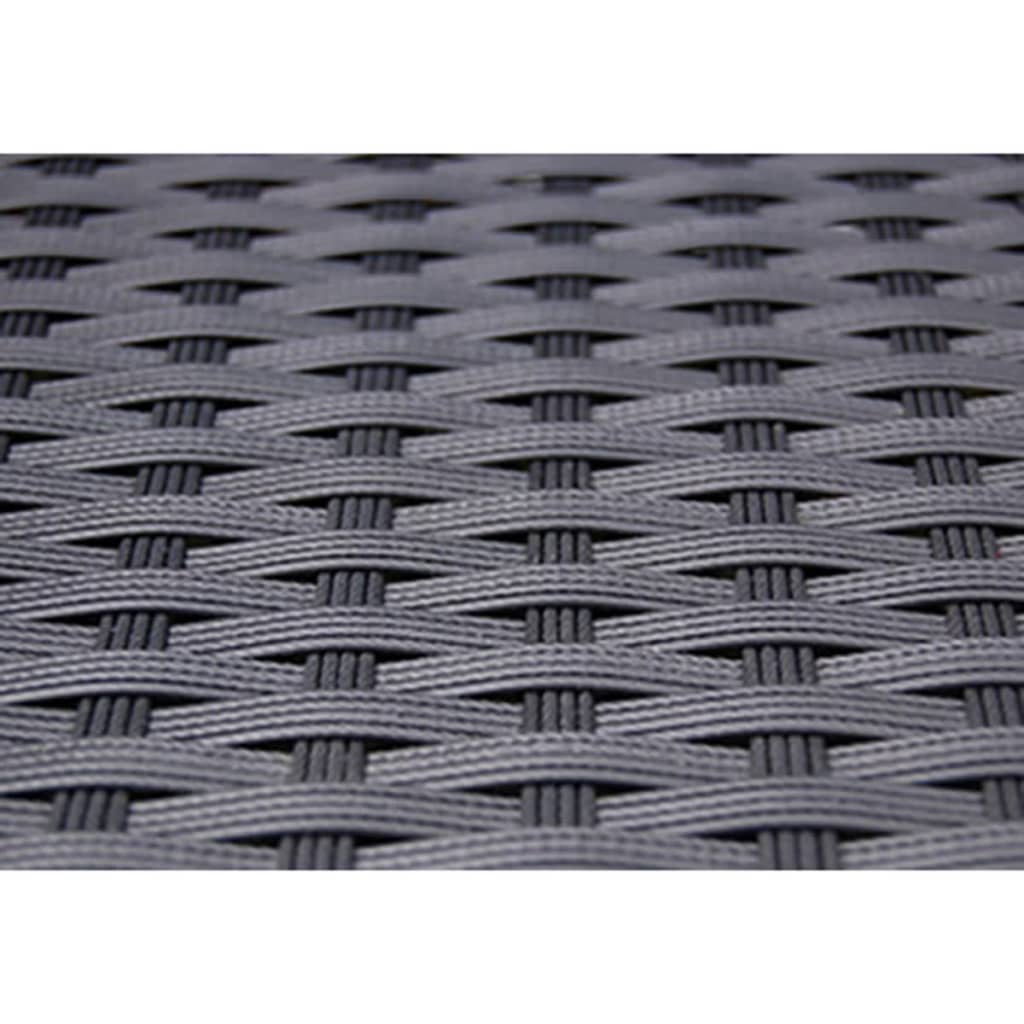 Patio Furniture | Black | Poly Rattan, Steel, Glass | Medium