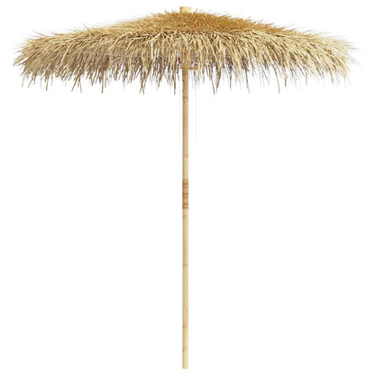 Garden Parasol | Brown | Bamboo and Banana Leaf | Large | Foldable