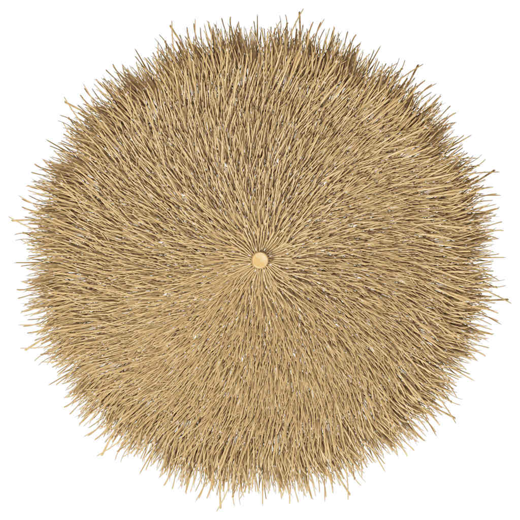 Garden Parasol | Brown | Bamboo and Banana Leaf | Large | Foldable