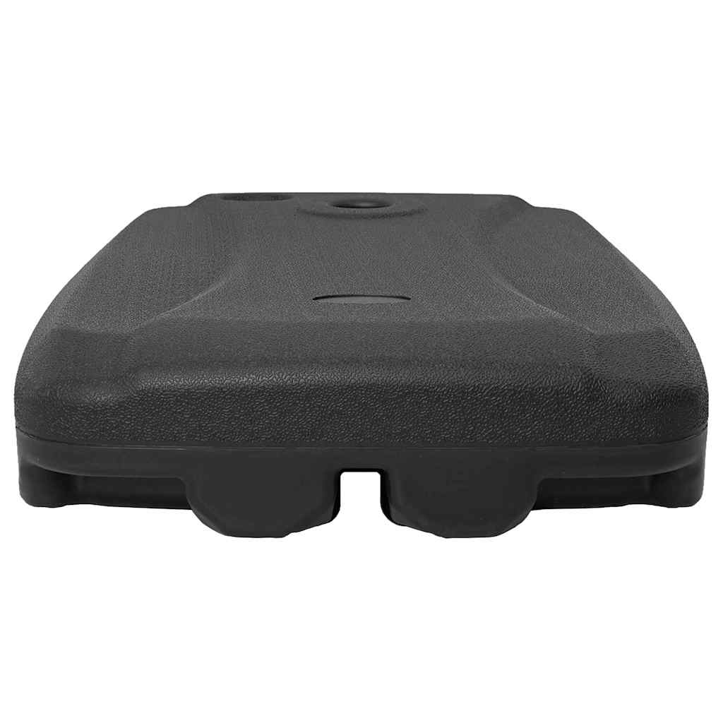 Outdoor Umbrella Stand Sand/Water Filled Black 60 L