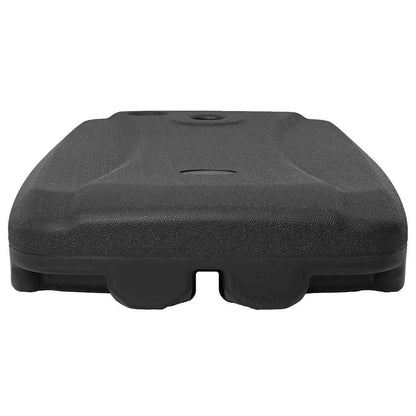 Outdoor Umbrella Stand Sand/Water Filled Black 60 L