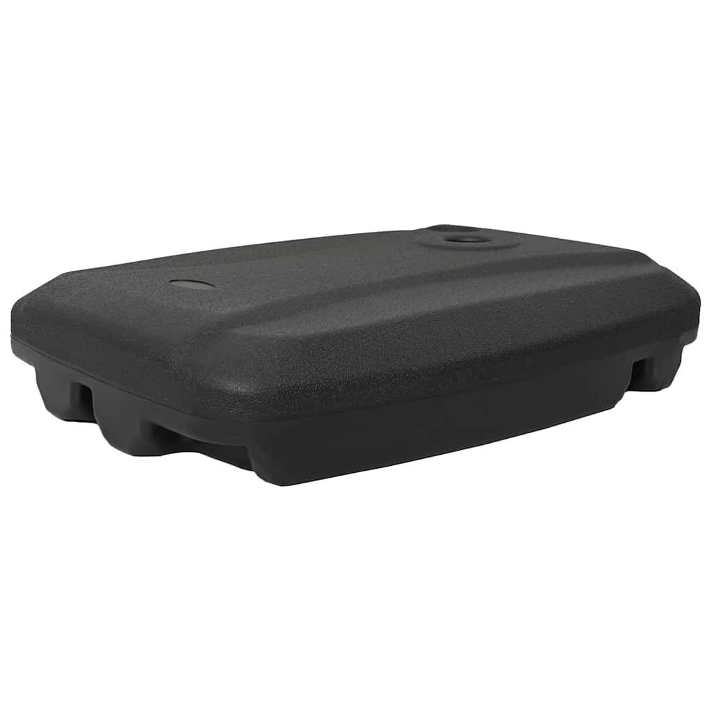 Outdoor Umbrella Stand Sand/Water Filled Black 60 L