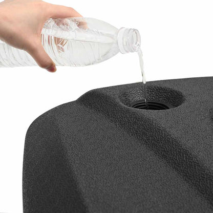 Outdoor Umbrella Stand Sand/Water Filled Black 60 L