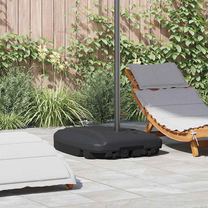 Outdoor Umbrella Stand Sand/Water Filled Black 60 L
