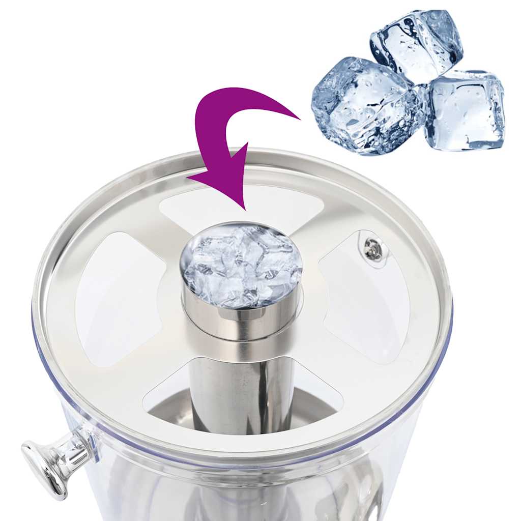 Triple Juice Dispenser Stainless Steel 3 x 8 L