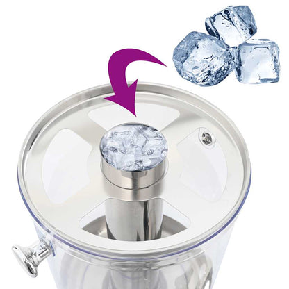 Triple Juice Dispenser Stainless Steel 3 x 8 L