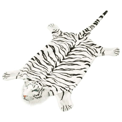 Carpet | White with tiger stripes | Polyester, Foam | 144 cm |  Pattern