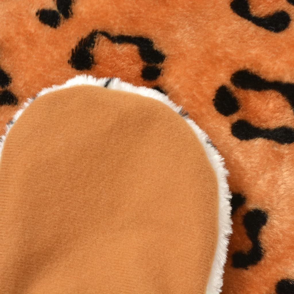 Leopard Carpet Plush 139 cm Brown