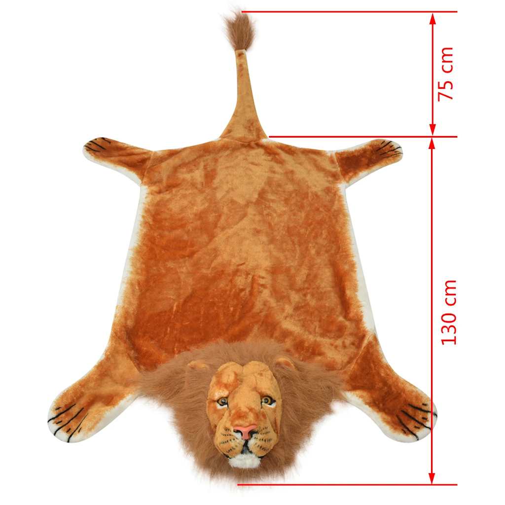 Carpet | Brown | Polyester | 205 cm | Decorative Inlays