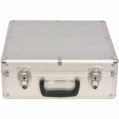 80186 vidaXL Combine Poker/Blackjack Set with 600 Laser Chips Aluminium