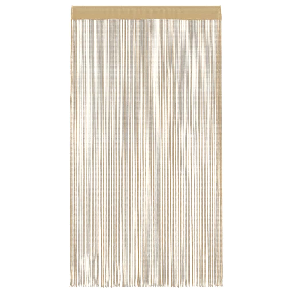 String Curtains 2 pcs 100x250 cm Beige