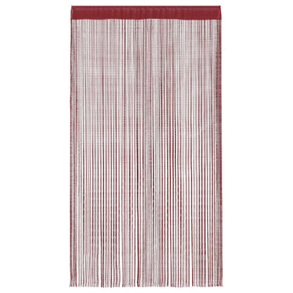 String Curtains 2 pcs 100x250 cm Burgundy