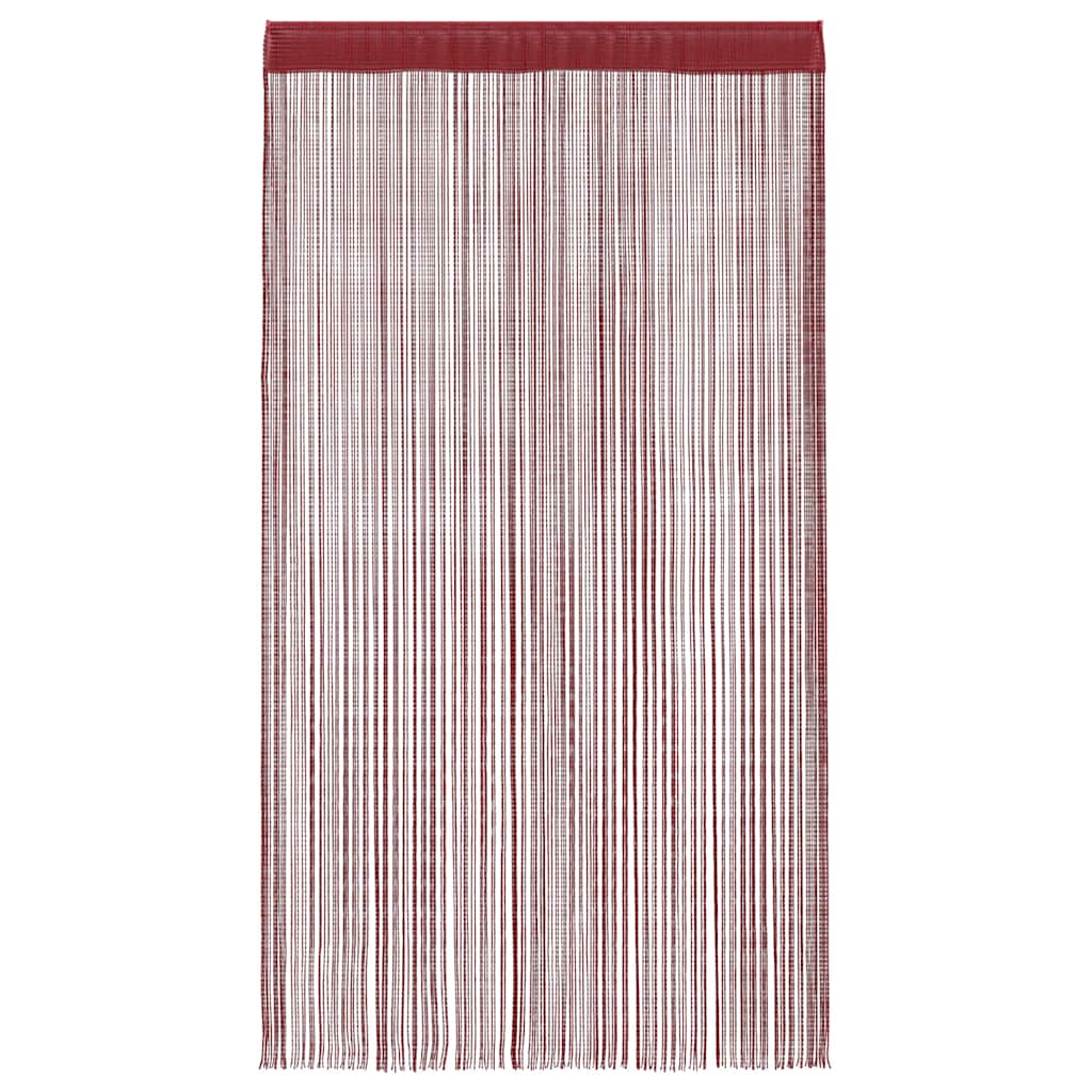 String Curtains 2 pcs 140x250 cm Burgundy