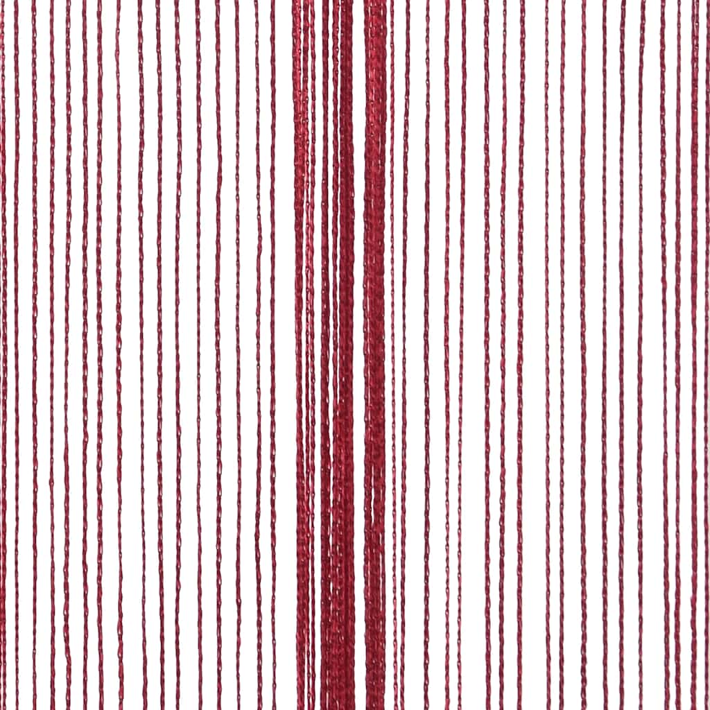 String Curtains 2 pcs 140x250 cm Burgundy